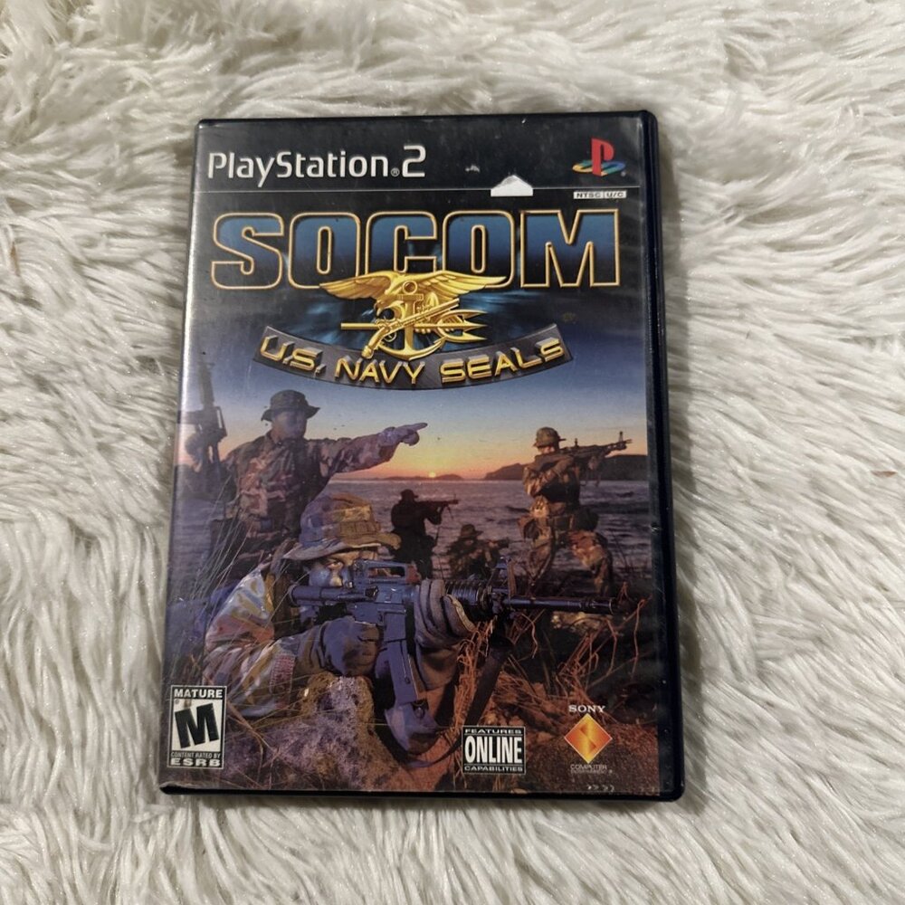 Socom Playstation 2 US Navy Seals Game rated M tested working